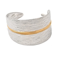 Bracciali a polsino in acciaio inossidabile 304 bicolore&nbsp;SA-CBA90C5-02A-PG
