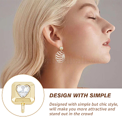 24 шт. 4 стиля фурнитура для сережек-гвоздиков из сплава с покрытием&nbsp;FIND-FH0006-95