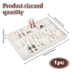 18 сетчатый бархатный поднос для демонстрации подвесок ювелирных изделий&nbsp;ODIS-WH0043-165B