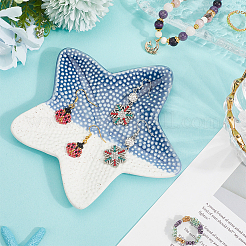 Керамические тарелки для украшений AJEW-WH20455-016A-02