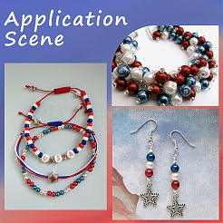 День независимости акрил/АБС пластик имитация жемчуга&nbsp;OACR-SP0001-66A-01