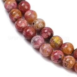 Природные родонит бисер нитей&nbsp;G-G206-A02-6mm