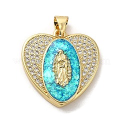 Покрытие стойки латунь микропаве фианиты с подвесками из синтетического опала&nbsp;KK-D088-30G