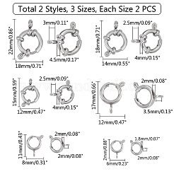 Застежки-пружины с гладкой поверхностью из нержавеющей стали 304 STAS-UN0011-56P