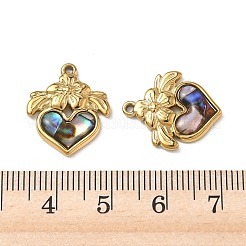 Natur Paua Muschel Anhänger&nbsp;STAS-G397-15G-02