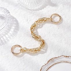 2 шт. 2 размера алюминиевых текстурированных веревочных цепей-удлинителей для сумок&nbsp;FIND-JF00162