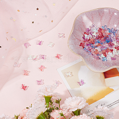 120шт 6 стиля прозрачных стеклянных кабошонов GGLA-SC0001-14