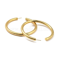 Серьги-гвоздики с латунным кольцом и стойкой EJEW-K263-02G