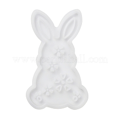 Пасхальный кролик с цветочным узором силиконовые Молды для настольных ламп своими руками SIMO-G008-02D