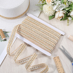 12м плетеных полиэфирных лент&nbsp;SRIB-WH20007-01C