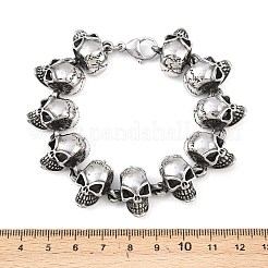 Браслеты-цепочки из нержавеющей стали 304 на Хэллоуин BJEW-D379-20C-AS