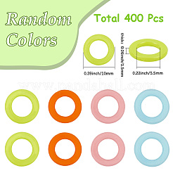 4 набор пластиковых плоских круглых вязальных инструментов&nbsp;DIY-SC0030-18