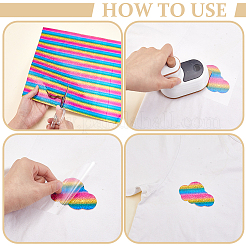 8 шт. 8-цветные термотрансферные виниловые листы&nbsp;FIND-NB0006-93