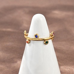 Кольца-манжеты из нержавеющей стали 304 Rhinetsone для женщин&nbsp;X-RJEW-K301-07G-01