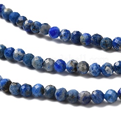 Нитки бусины из натурального ляписа-лазури G-RM2025526-A01-3mm
