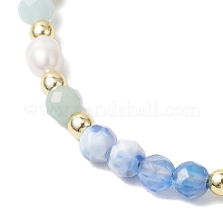 Браслеты из натурального голубого агата BJEW-JB11763-02