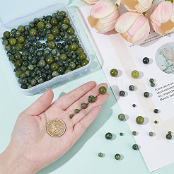 Природные китайский нефрит бисер пряди&nbsp;G-OC0001-32