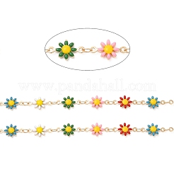 Цепочки с латунными эмалированными звеньями Daisy CHC-G018-01KCG