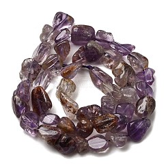 Натуральный фиолетовый лодолит кварцевый бисер пряди G-I390-A01