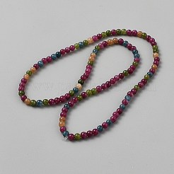 Wickelarmbänder aus natürlichen Turmalin-Rundperlen&nbsp;BJEW-WH0011-111