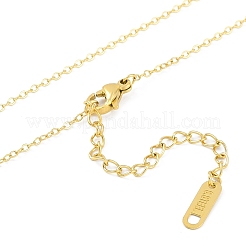 Ионное покрытие (ip) 304 нержавеющая сталь кулон в форме сердца ожерелья для женщин&nbsp;NJEW-K276-30G