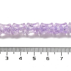 Прозрачные треск стекла бисер нитей&nbsp;GLAA-D025-01G