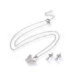 Комплекты украшений из нержавеющей стали 304 SJEW-F211-04-P