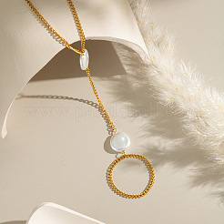 Минималистичные браслеты из нержавеющей стали 304 с кольцами для женщин CK5416