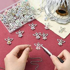 60шт 10 цвета акриловые подвески&nbsp;PALLOY-CJ00098