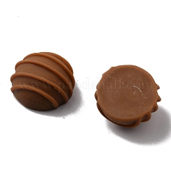 Imitazione cabochons della resina alimentare&nbsp;RESI-WH0035-18C-A01