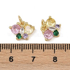 Латунные микро проложить кубического циркония подвески KK-Z120-03G-01