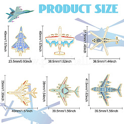 6 шт. 6 эмалевых значка в виде самолета&nbsp;JEWB-CJ0002-99