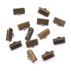 Обжимные концы железной ленты с античным бронзовым покрытием&nbsp;X-E005Y-NFAB