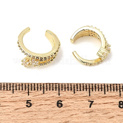 Boucles d'oreilles en laiton avec micro pavé de zircone cubique pour femmes&nbsp;CU-CBAE7DF-31G