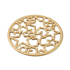 Покрытие стойки латунные полые подвески в форме звезды&nbsp;KKC-D001-18KCG