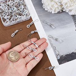 60 шт. силиконовые застежки-молнии HJEW-WH00154