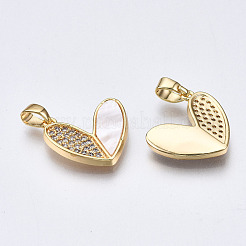 Messing micro pave klare zirkonia anhänger&nbsp;KK-Q277-005-NF