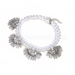 Colliers bavoirs en alliage tournesol&nbsp;WG7021D-01