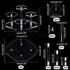 4-ярусные прозрачные акриловые держатели для моделей игрушек в сборе ODIS-WH0034-05A