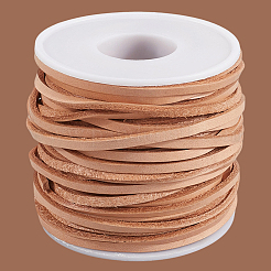 20 ярд плоских кожаных шнуров WL-CL0001-16C