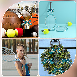 Лента из полиэстера в корсажу длиной 25 ярд с принтом в виде спортивного мяча OCOR-WH20002-03A-05