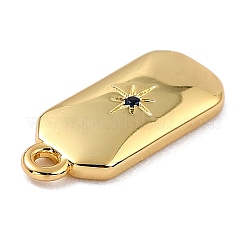 Adornos de latón micropavé de circonia cúbica&nbsp;ZIRC-I054-12G-05