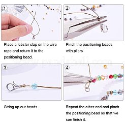 Зажимные бусины из латуни KK-PH0035-14-AB