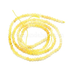 天然石イエローオパールビーズ連売り  多面カット  ラウンド  2mm  穴：0.5mm  約215個/連  15.16''~15.55''（38.5~39.5センチメートル）&nbsp;G-P457-A01-18