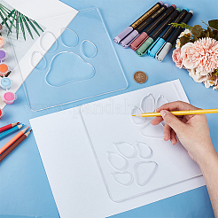 2 шт. 2 стиля акриловой доски OACR-WH0037-16