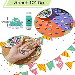 200шт бусины из полимерной глины ручной работы&nbsp;CLAY-CJ0001-91