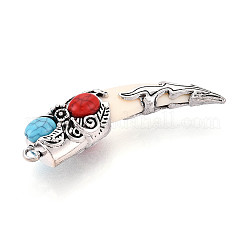 Тибетский сплав стиля большие кулоны PALLOY-N182-07A-AS