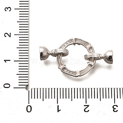 925 серебряная застежка с микропаве из прозрачного кубического циркония STER-B006-06P