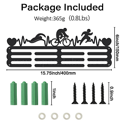 Спортивная тема железная вешалка для медалей настенная стойка для дисплея ODIS-WH0021-603
