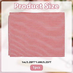 1 шт. хлопчатобумажной ткани с полосатым узором&nbsp;DIY-DR0002-63A